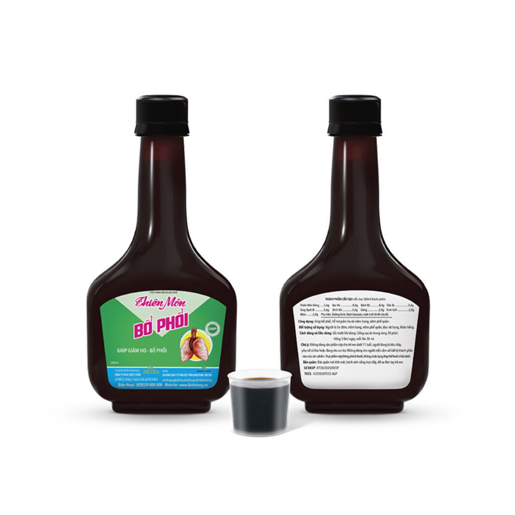 Hình chụp sản phẩm bảo vệ sức khỏe Thiên Môn Bổ Phổi Bình Đông