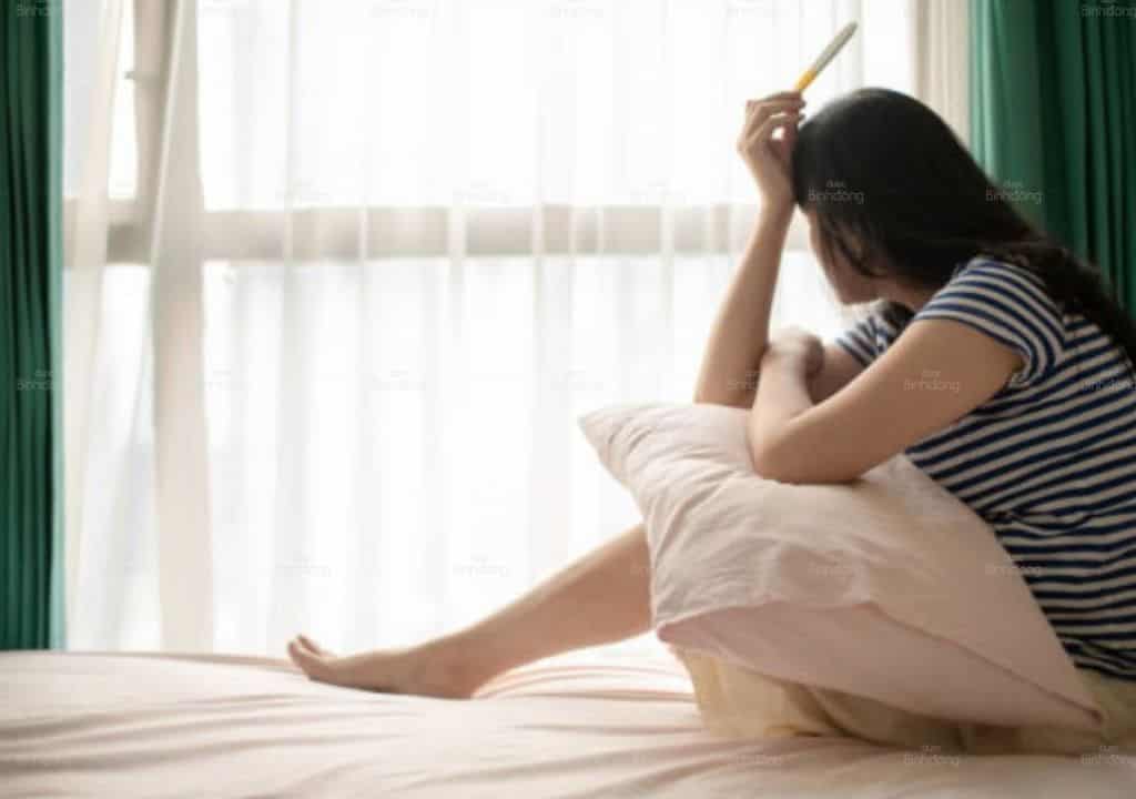 Hình ảnh người phụ nữ bị trầm cảm