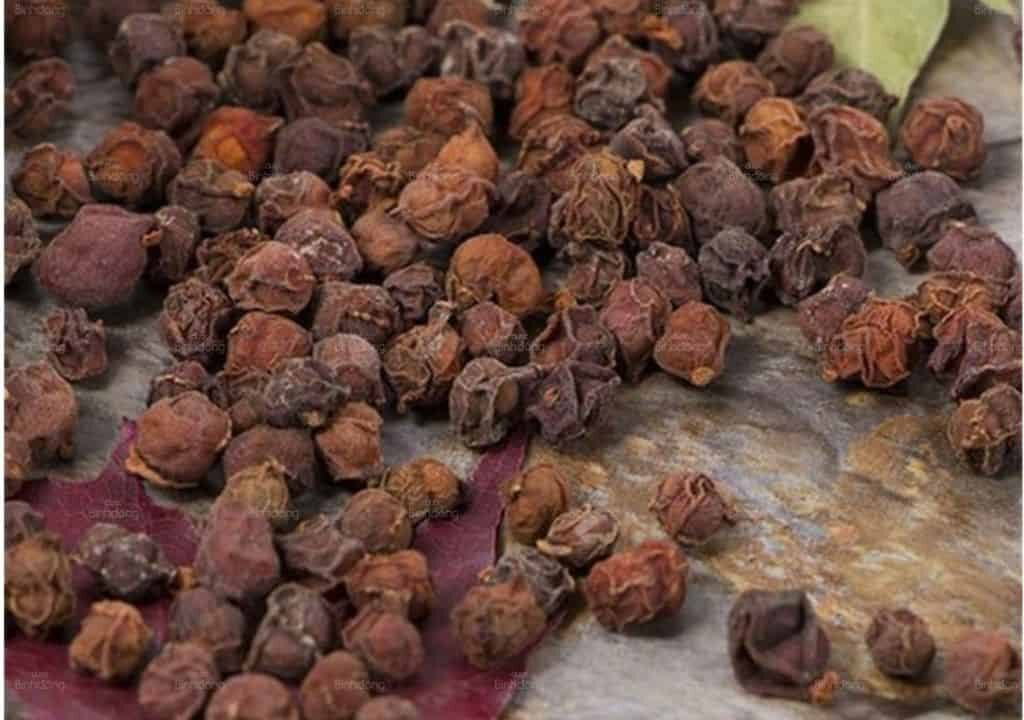 Hình ảnh quả ngũ vị tử sau khi phơi khô