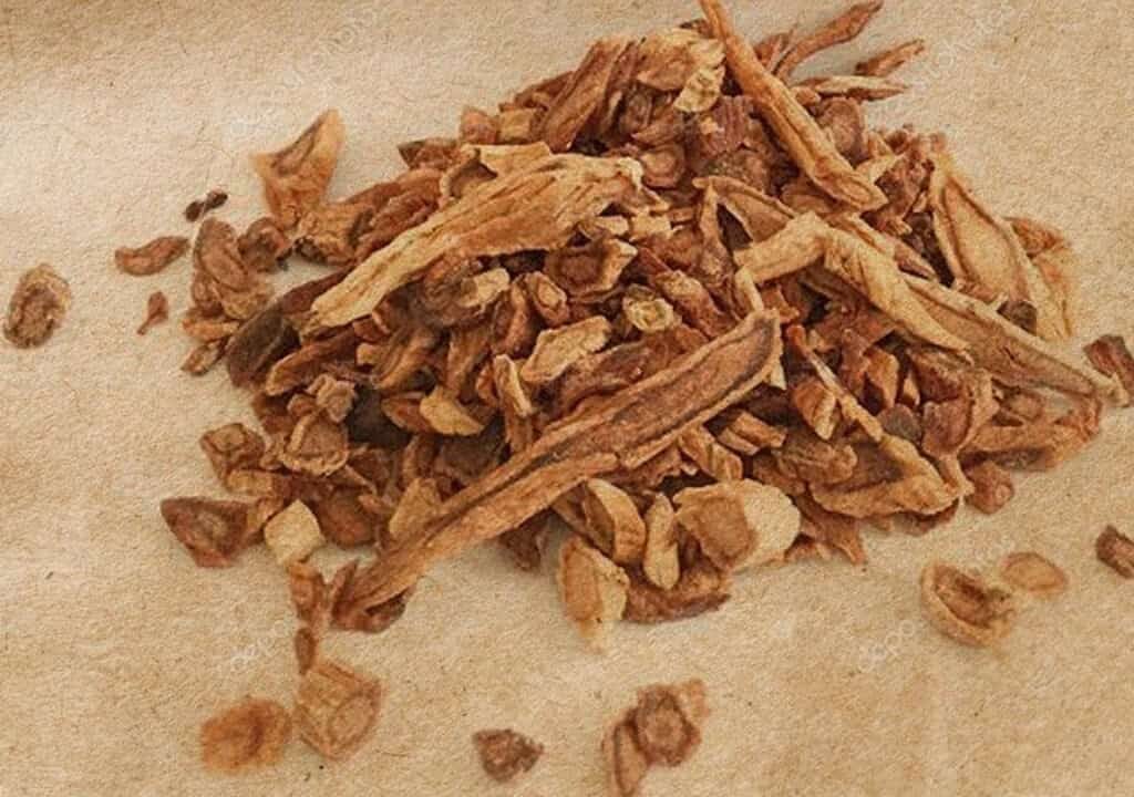 Hình ảnh về phần rễ của Cánh Cánh được dùng làm thuốc