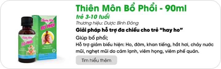 Thiên Môn Bổ Phổi Bình Đông trẻ em