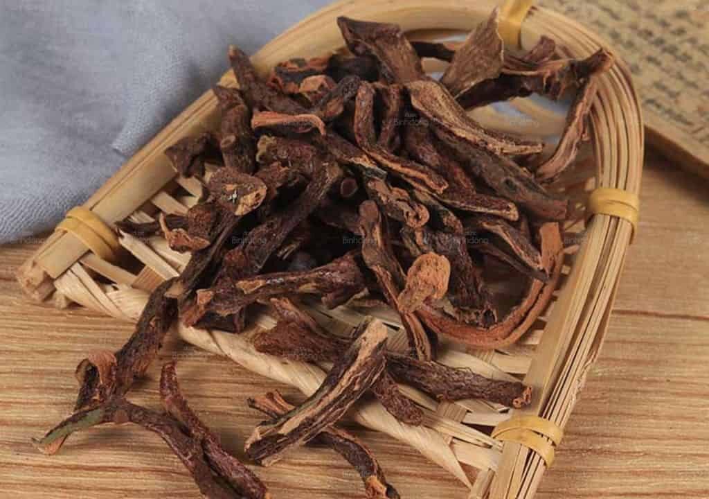 Hình ảnh cây thuốc cốt toái bổ sau khi phơi khô và được dùng để làm thuốc