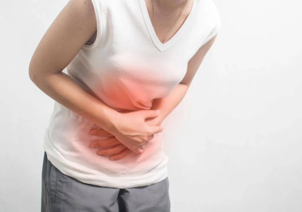 Người phụ nữ đau dạ dày