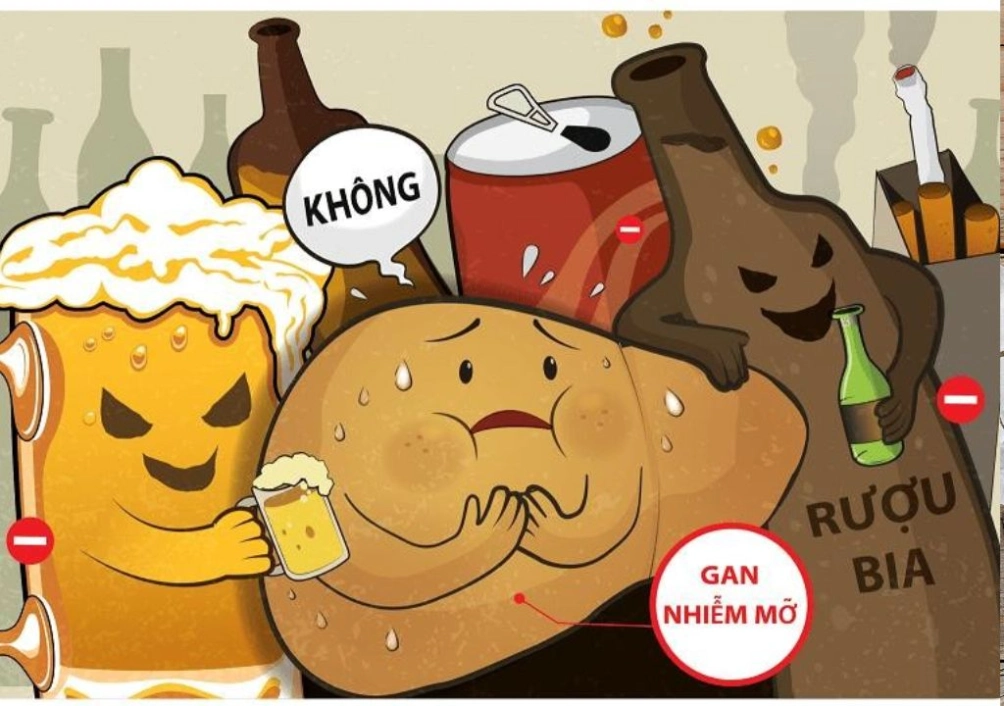 Uống quá nhiều rượu, bia là nguyên nhân phổ biến nhất gây tổn thương gan