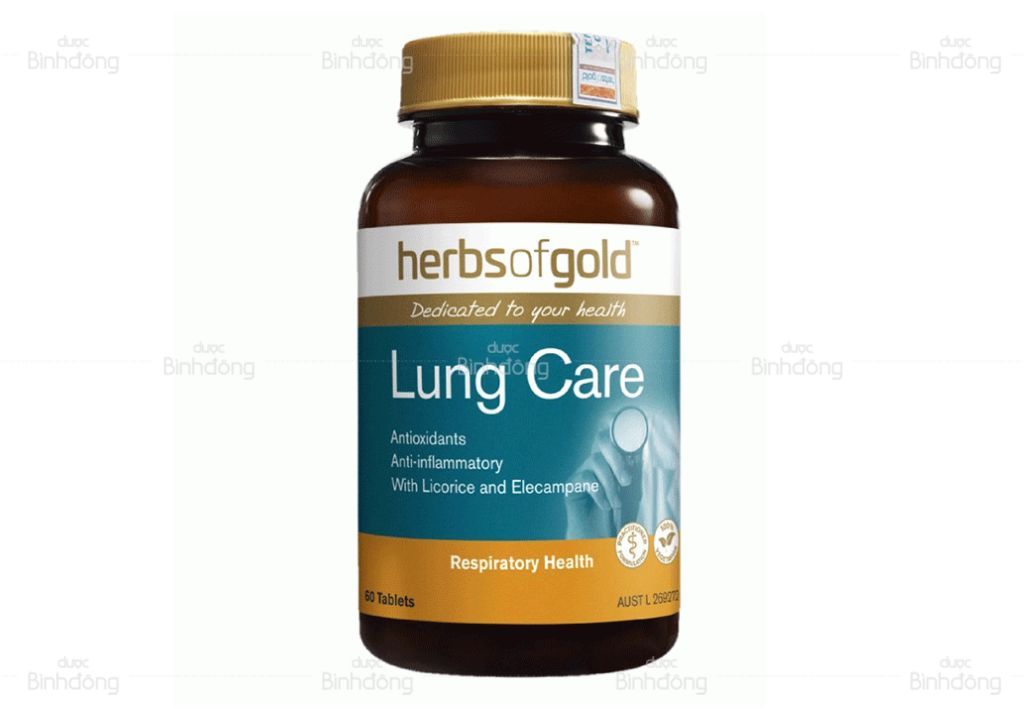 Hình ảnh giới thiệu về viên uống Viên uống Herbs Of Gold Lung Care hỗ trợ bổ phổi