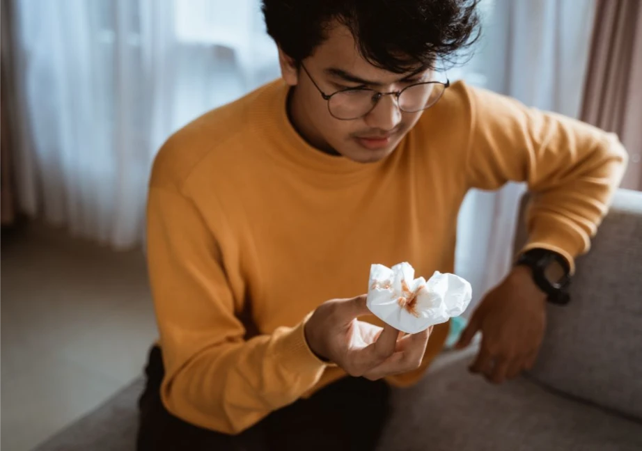 Hình ảnh ho ra máu