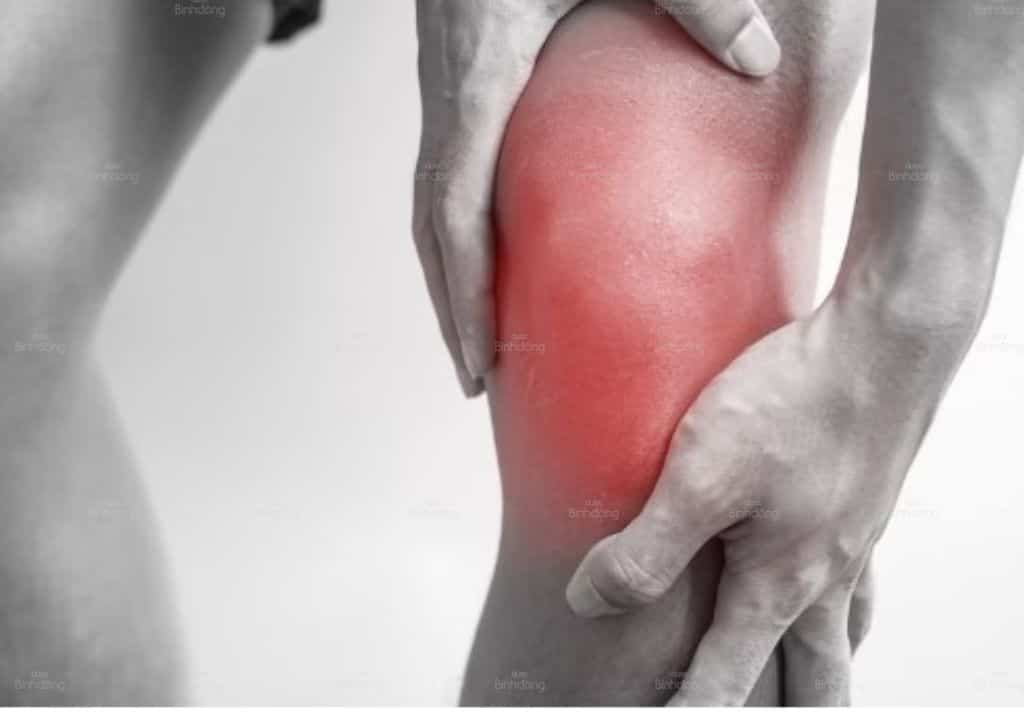 Hình ảnh người vận động viên cảm thấy nóng rát