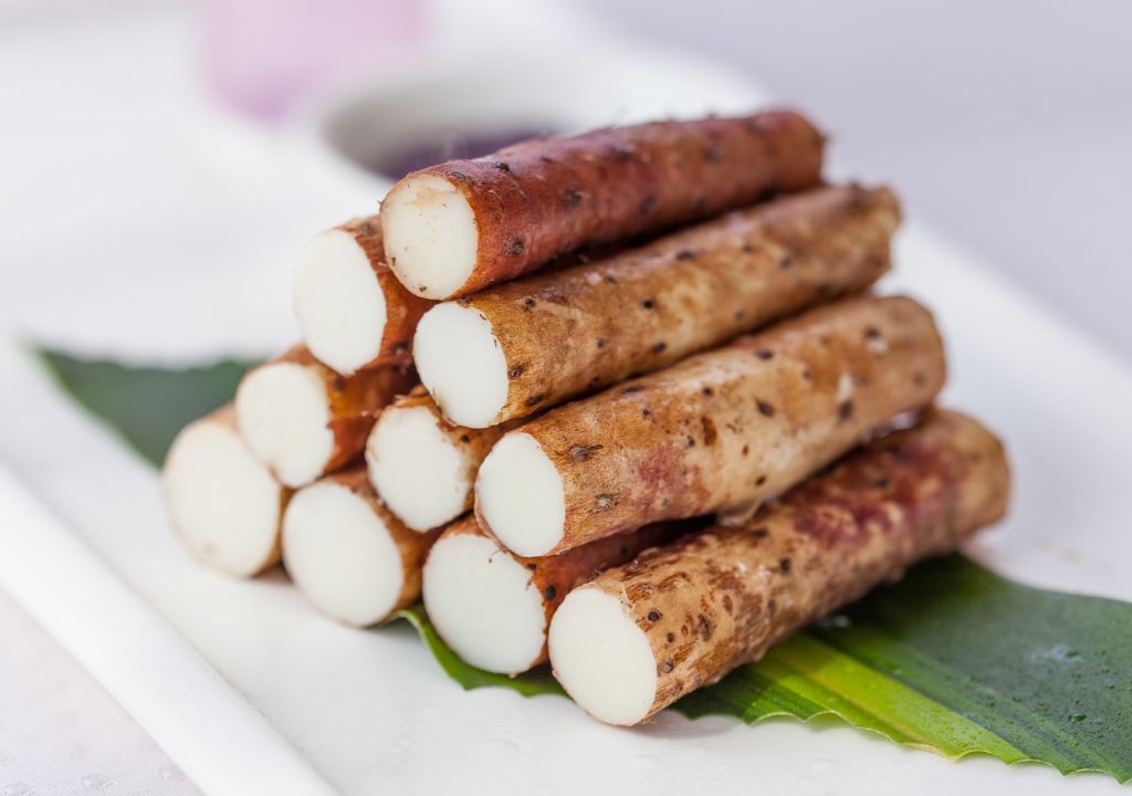 Hình ảnh phần rễ của cây Hoài Sơn sau khi xử lý