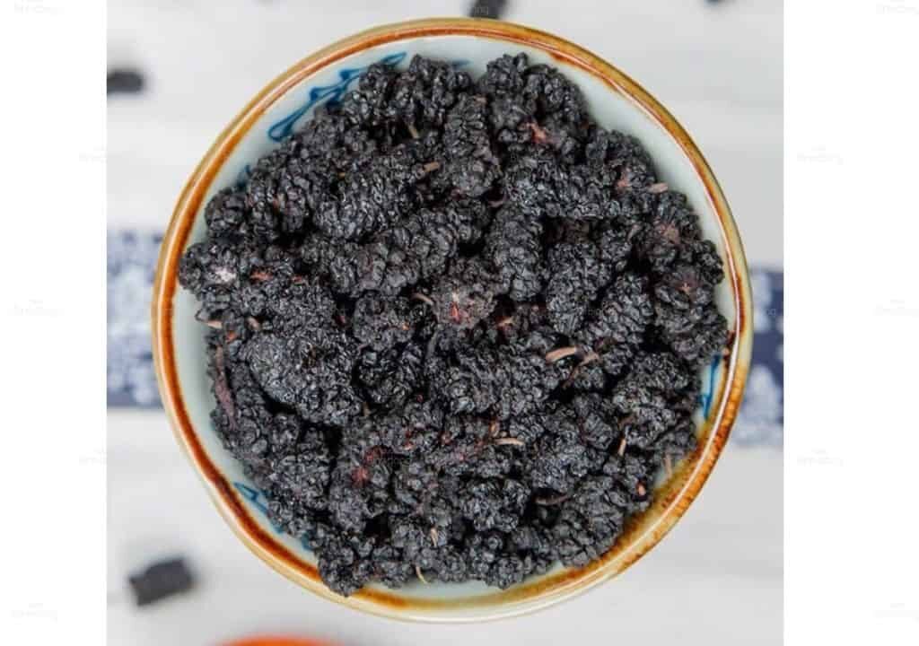 Hình ảnh về vị thuốc Tang thầm sau khi chế biến