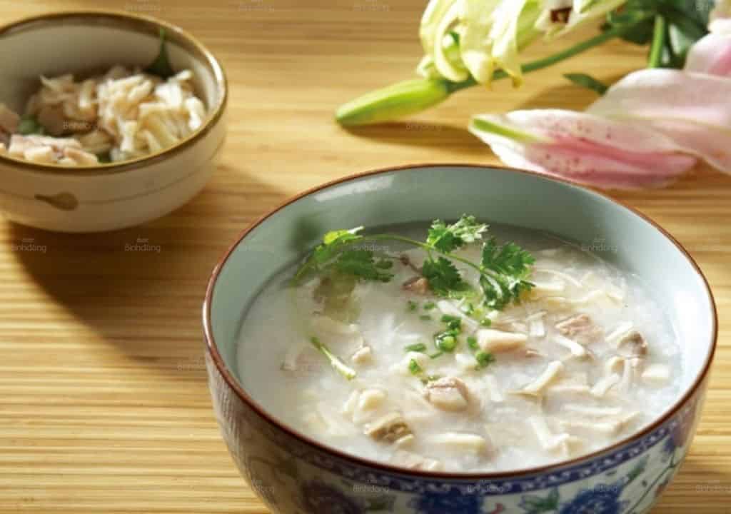 Hình ảnh về món ăn cháo Bách hợp Tang bạch bì