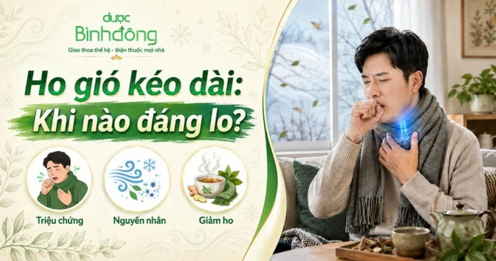 Thumbnail bài viết về ho gió kéo dài