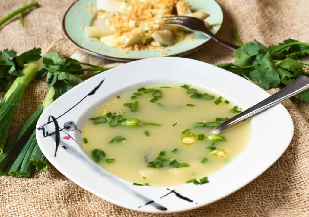 Hình ảnh về món canh hẹ thức ăn trị ho có đờm hiệu quả