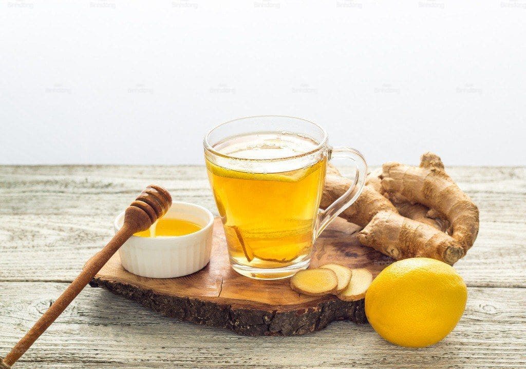 Hình ảnh về trà gừng trị đờm ở cổ họng
