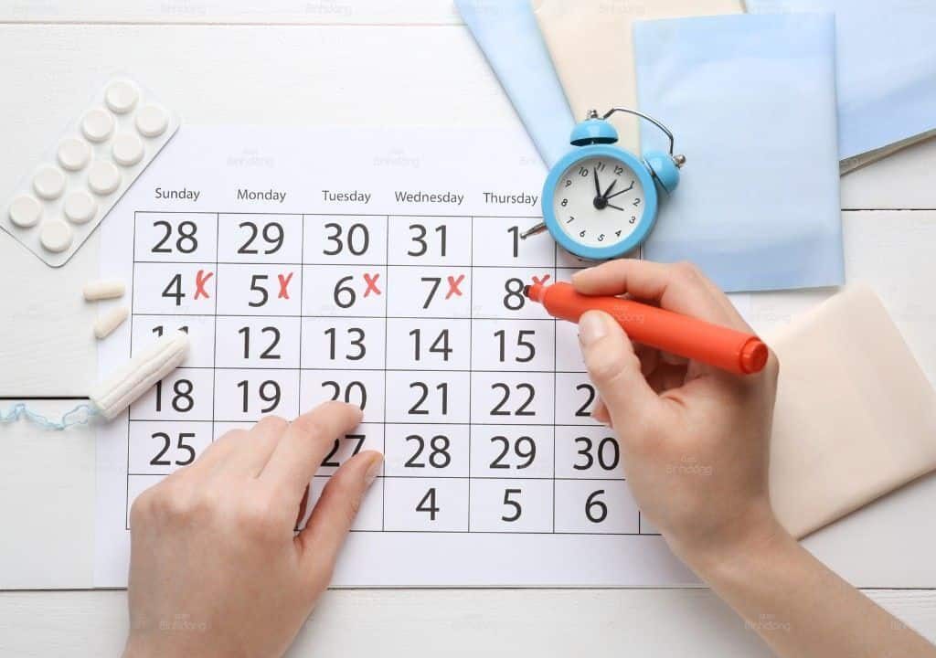 Hình ảnh về cách tính chu kỳ kinh nguyệt ở phụ nữ