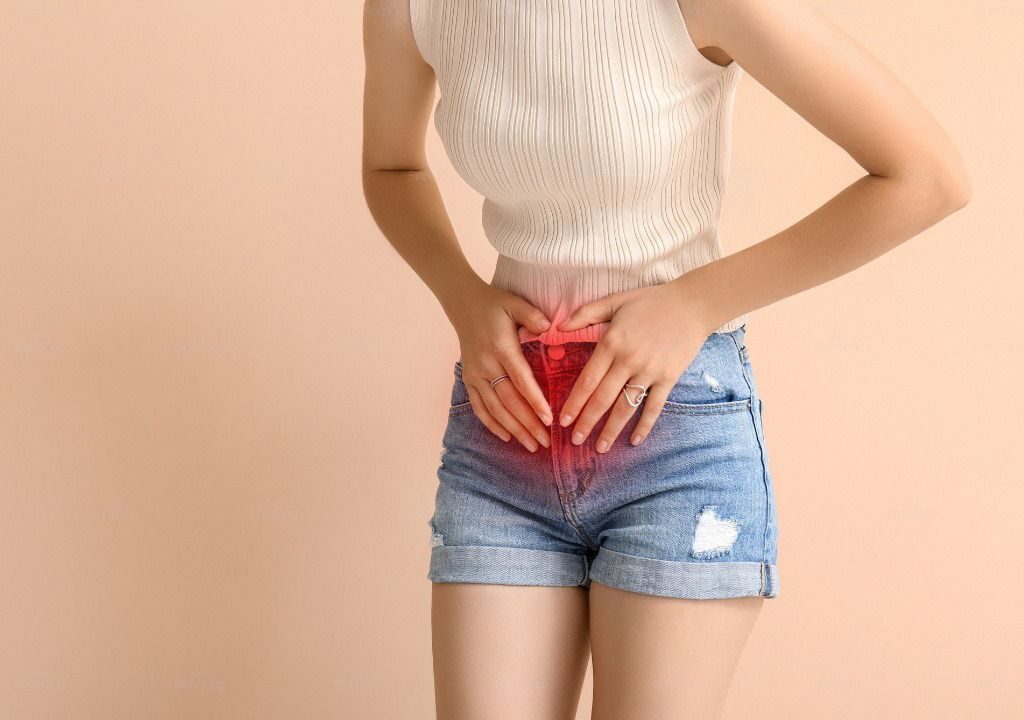 Hình chụp người phụ nữ bị tiểu đêm nhiều lần