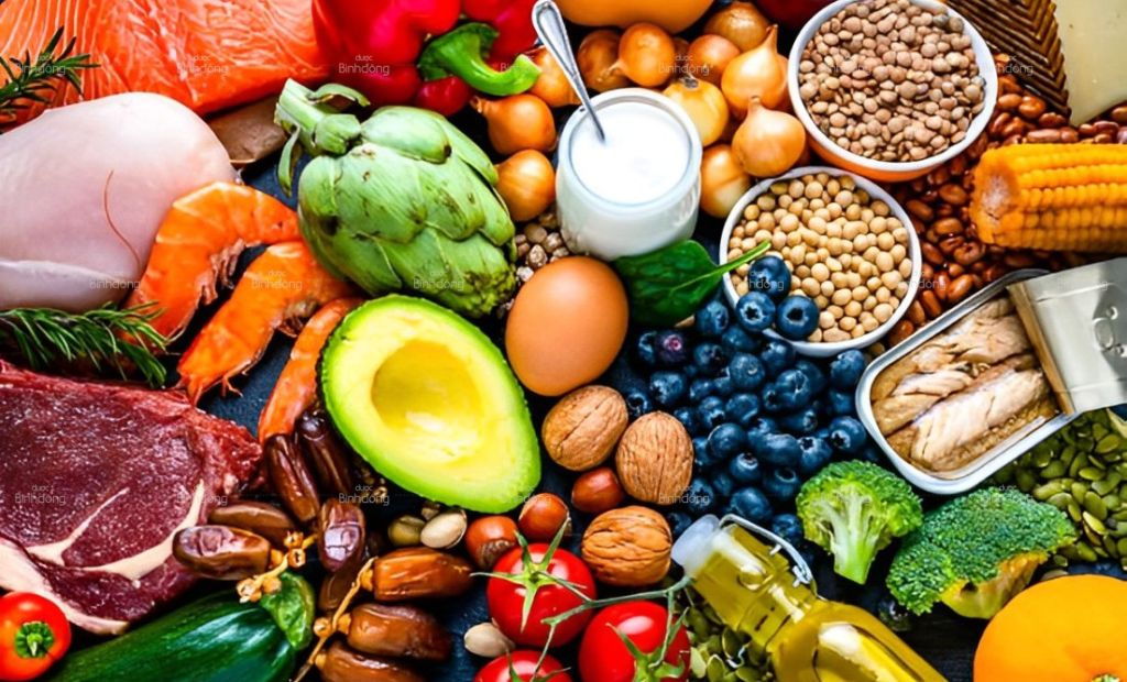 Hình chụp về các thực phẩm tốt cho gan