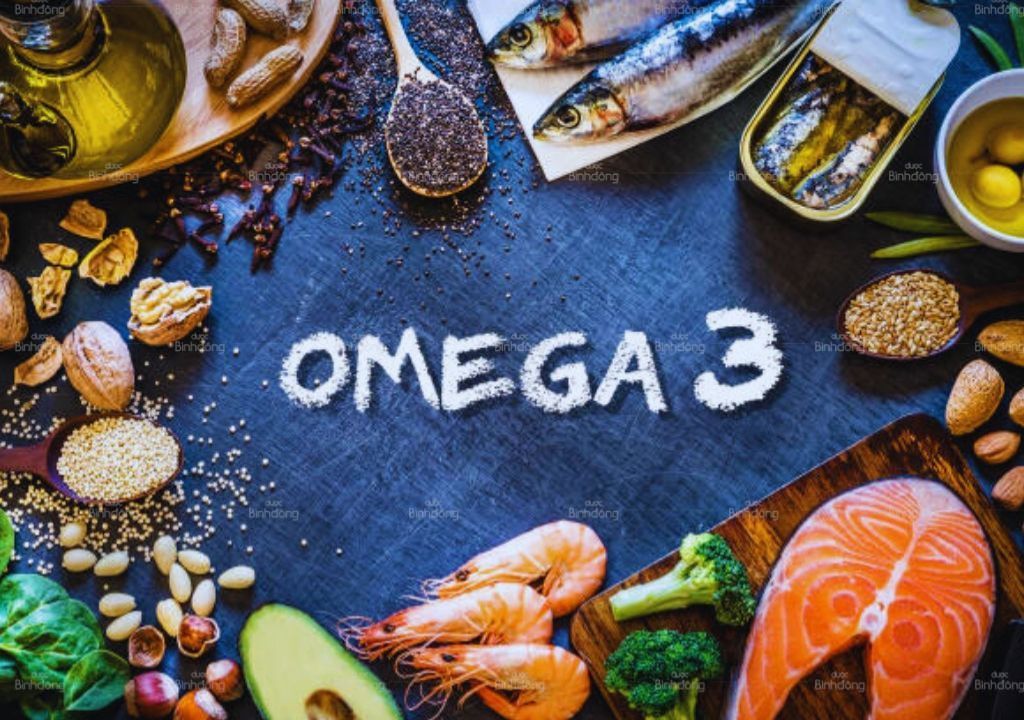 Hình chụp về các loại thực phẩm giàu Omega3