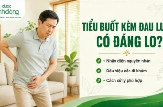 Người đàn ông bị tiểu buốt kèm đau lưng