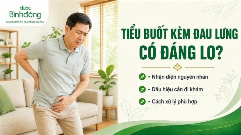 Người đàn ông bị tiểu buốt kèm đau lưng
