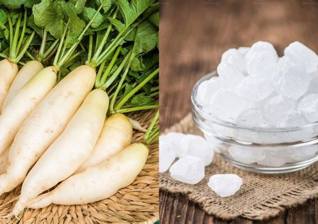 Củ cải trắng và đường phèn
