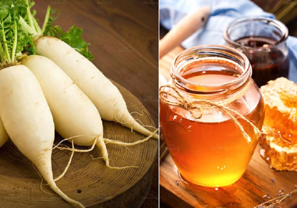 Củ cải trắng và mật ong