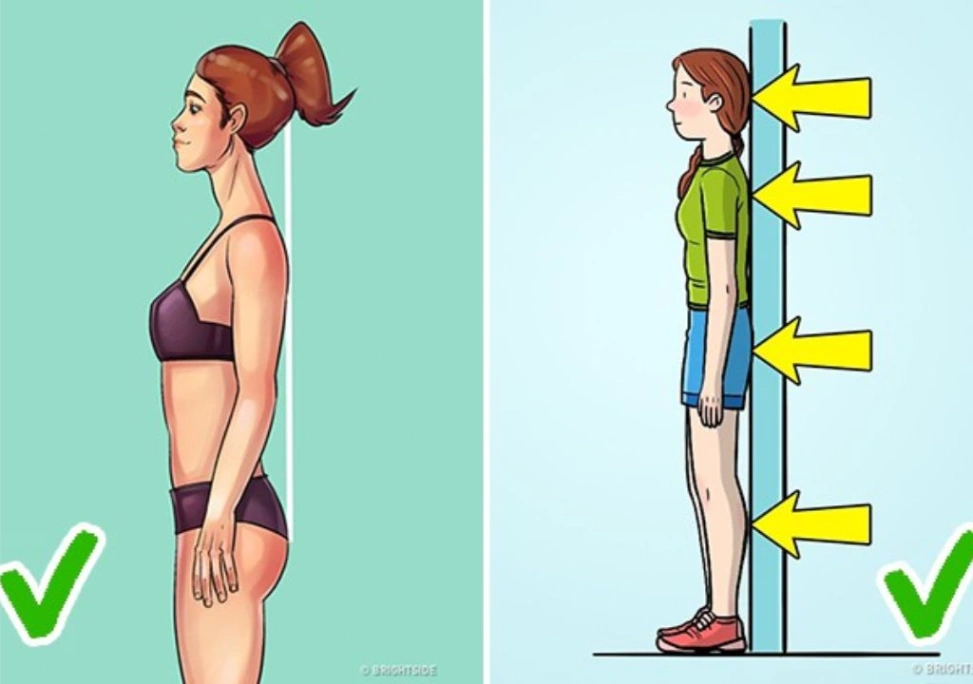 Tư thế đứng đúng khi đau bụng kinh