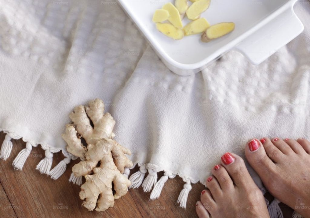 Ngâm chân với Gừng
