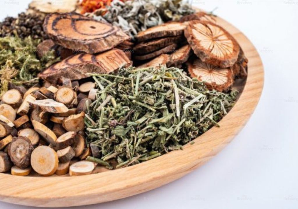 Ảnh chụp các loại thảo dược ngâm chân