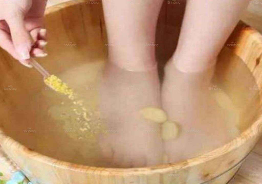 Nước gừng ngâm chân