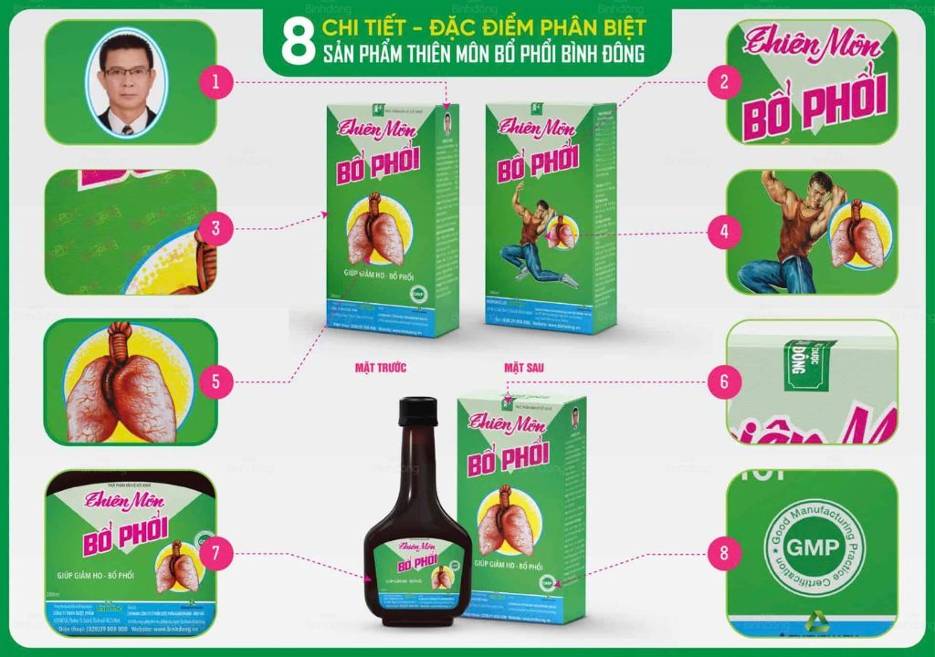 8 chi tiết giúp phân biệt Thiên Môn Bổ Phổi Bình Đông