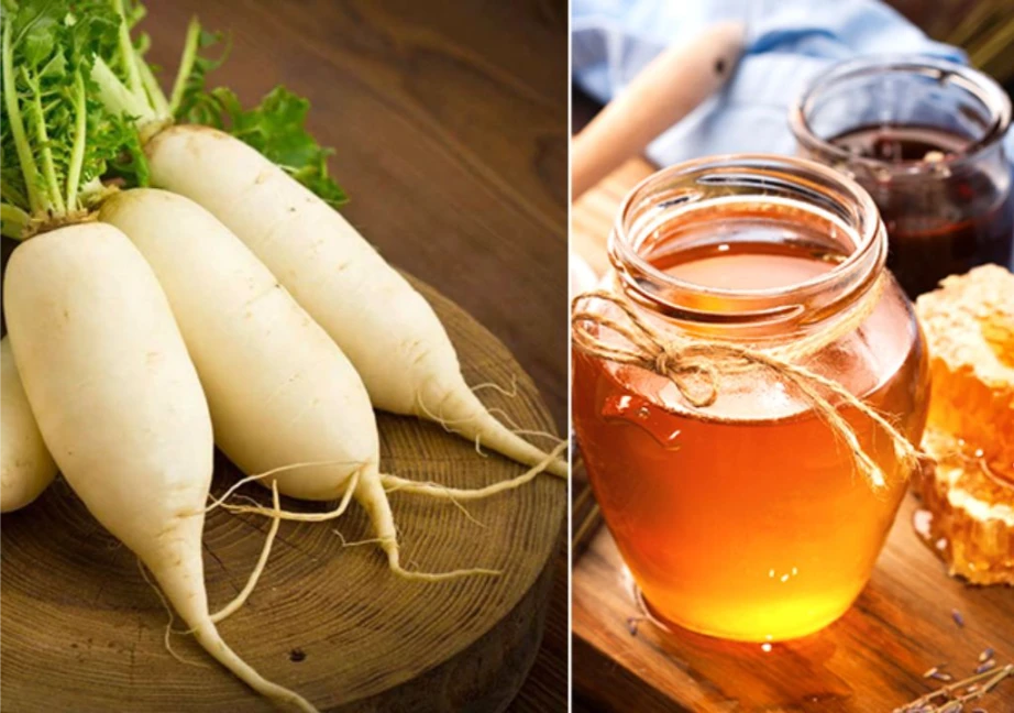 Củ cải trắng và mật ong