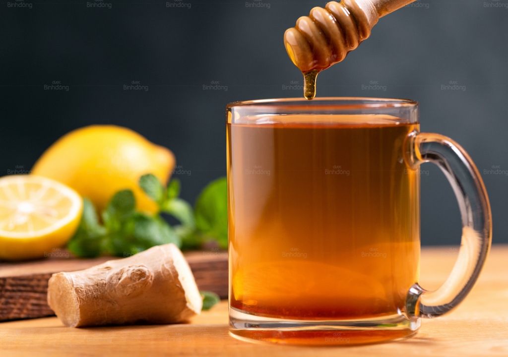 Hình ảnh về mật ong với gừng