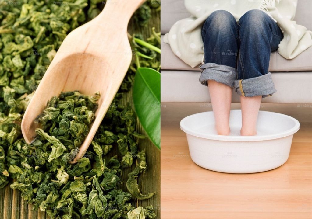 Ngâm chân với Trà xanh không chỉ giúp ngủ ngon mà còn giúp loại bỏ hôi chân