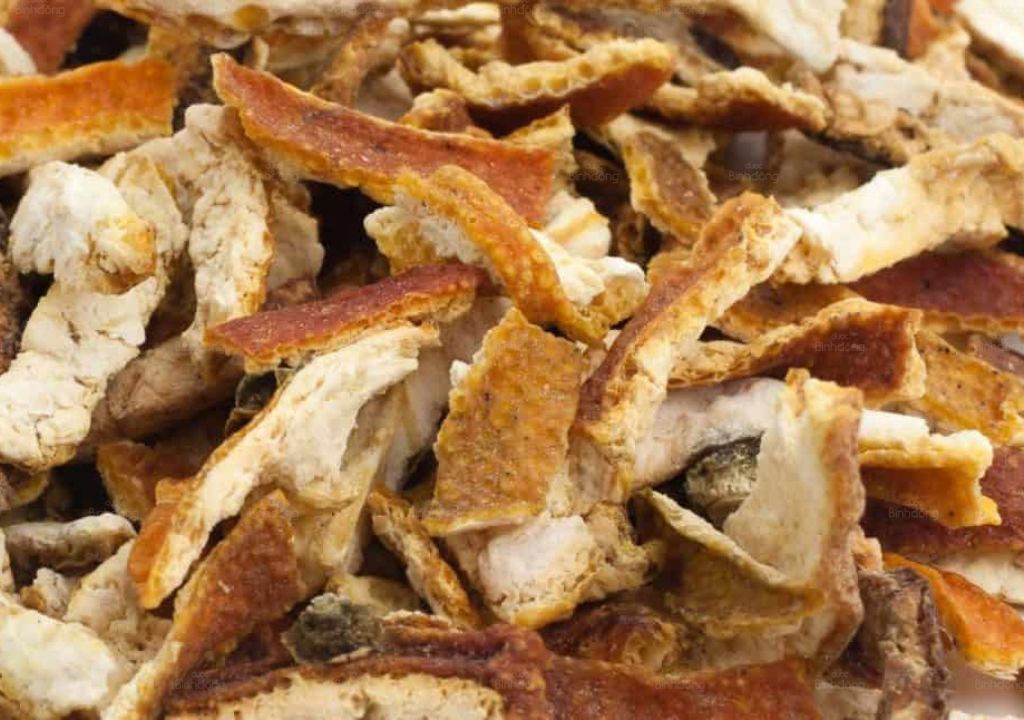 Ảnh chụp nguyên liệu Trần bì có trong Thiên Môn Bổ Phổi