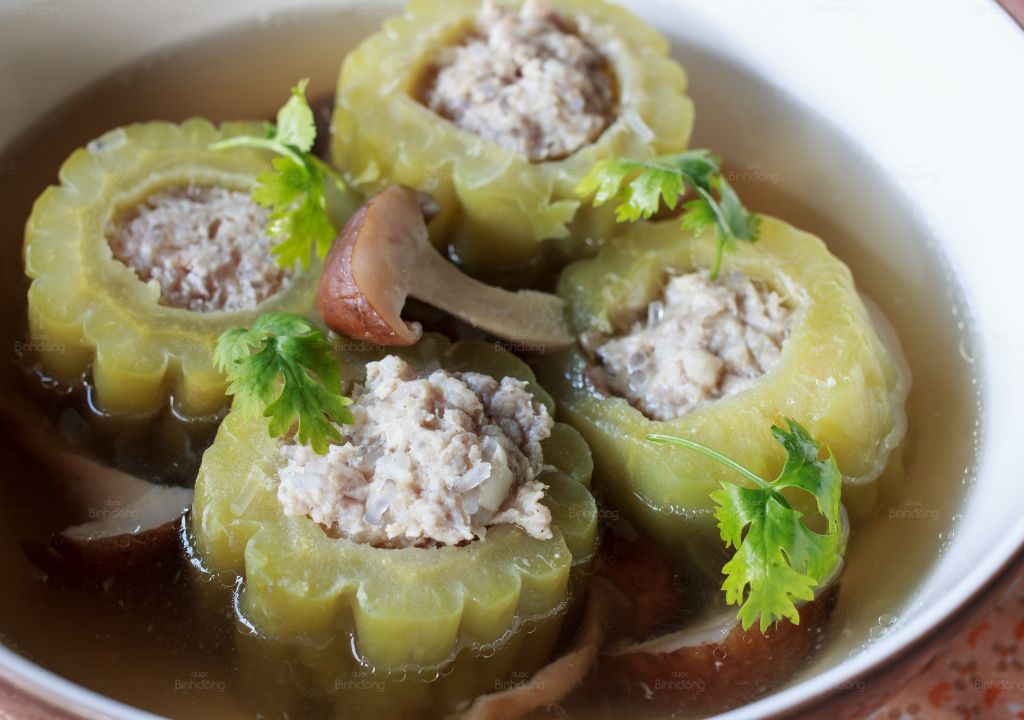 Hình chụp về canh khổ qua