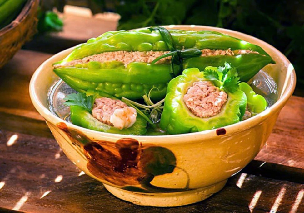 Hình chụp về canh khổ qua