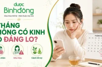 Thumbnail phụ nữ lo lắng vì trễ kinh 1 tháng