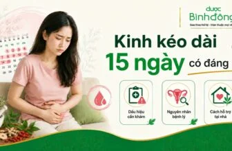 Người phụ nữ ôm bụng dưới vì kinh nguyệt kéo dài 15 ngày
