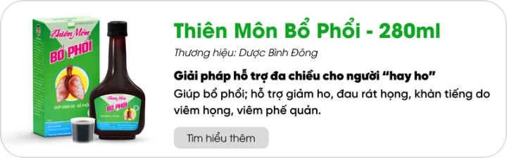 TPBVSK Thiên Môn Bổ Phổi