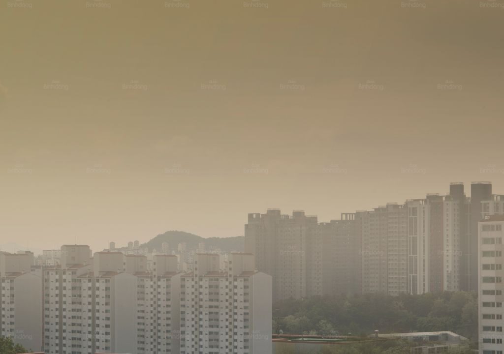 Hình chụp về bụi mịn