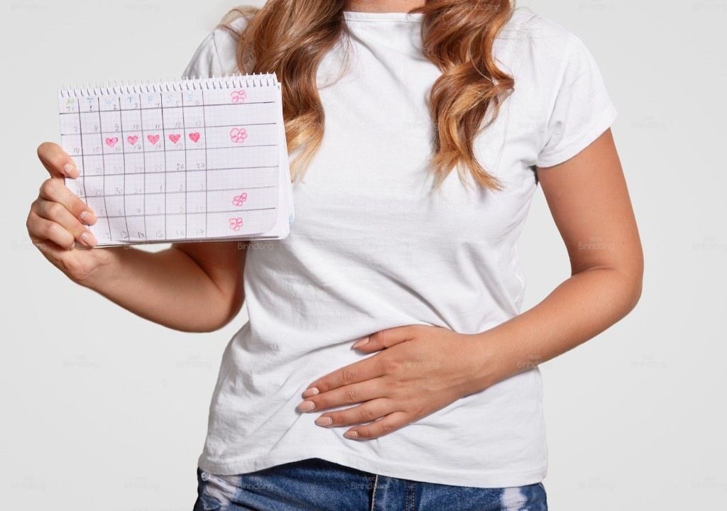 Hình chụp người phụ nữ đang bị rối loạn kinh tuổi 40 - 50