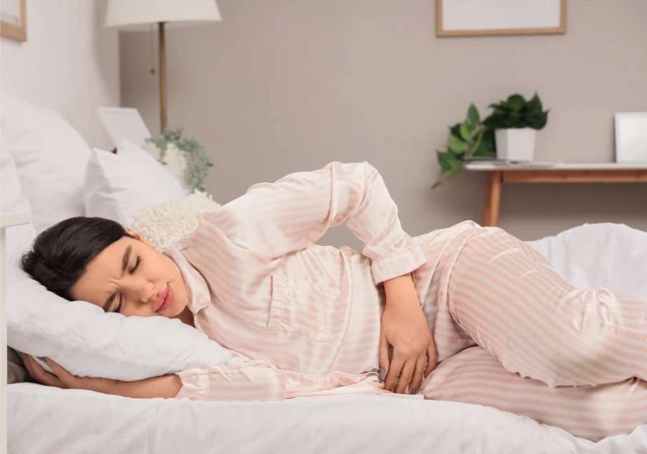 Hình ảnh người phụ nữ bị rối loạn kinh nguyệt