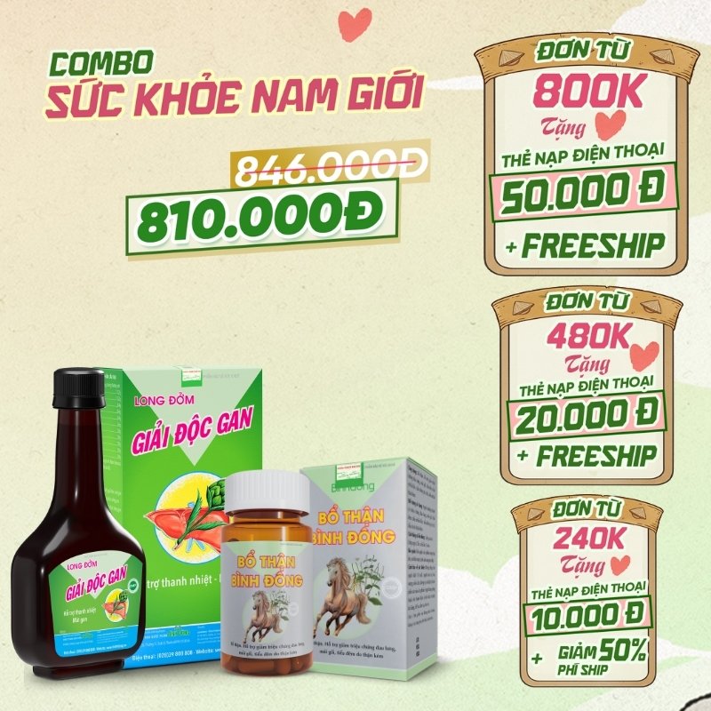 Combo Sức Khỏe Nam Giới - Bình Đông