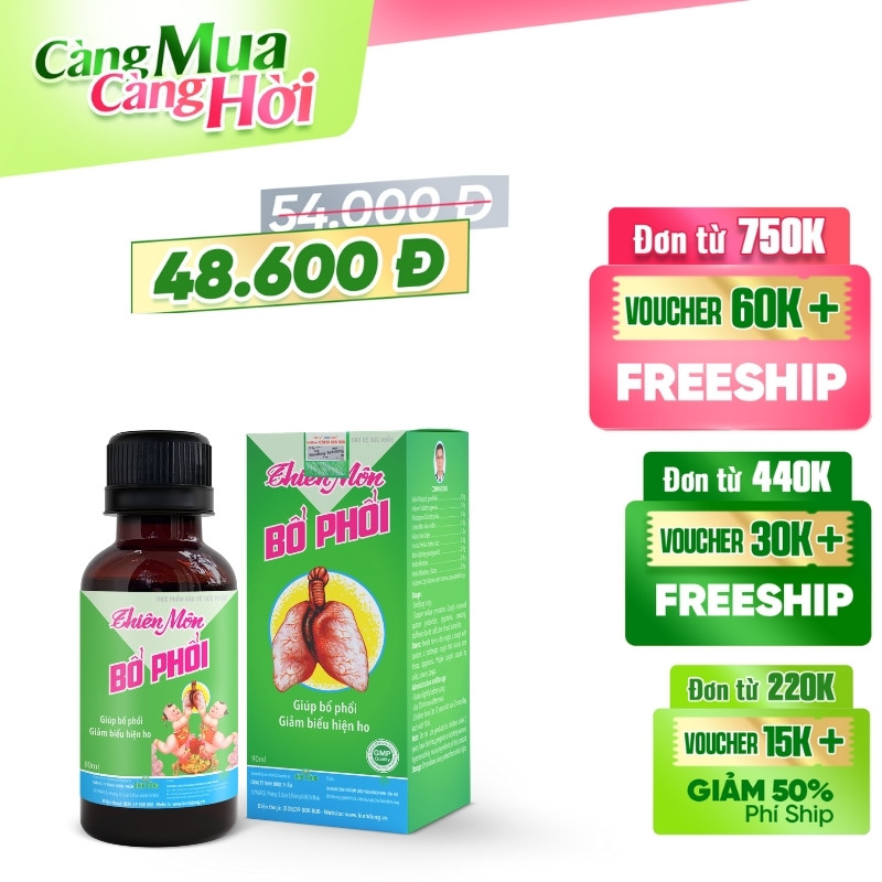 Thiên Môn Bổ Phổi – Dược Bình Đông (chai 90ml) – Trẻ em