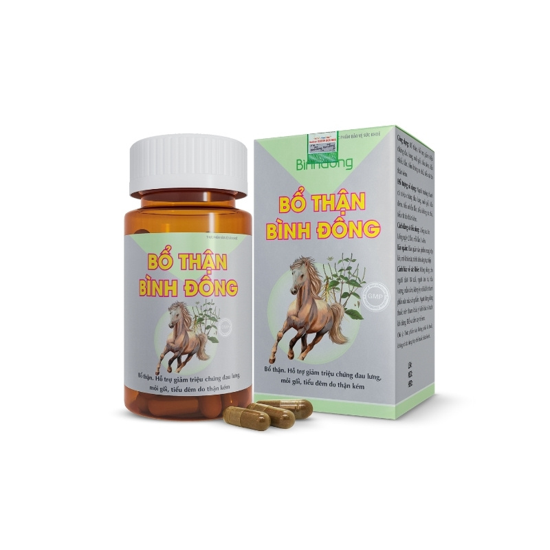 Hình chụp về sản phẩm bảo vệ sức khỏe Bổ Thận Bình Đông