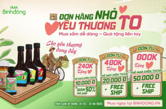 DBĐ| CTKM| NTD| ĐƠN HÀNG NHỎ – YÊU THƯƠNG TO – Quà tháng 10 ngập tràn!