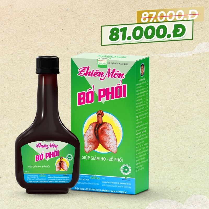 Thiên Môn Bổ Phổi – Dược Bình Đông (chai 280ml)