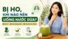Bị ho uống nước dừa được không thumbnail