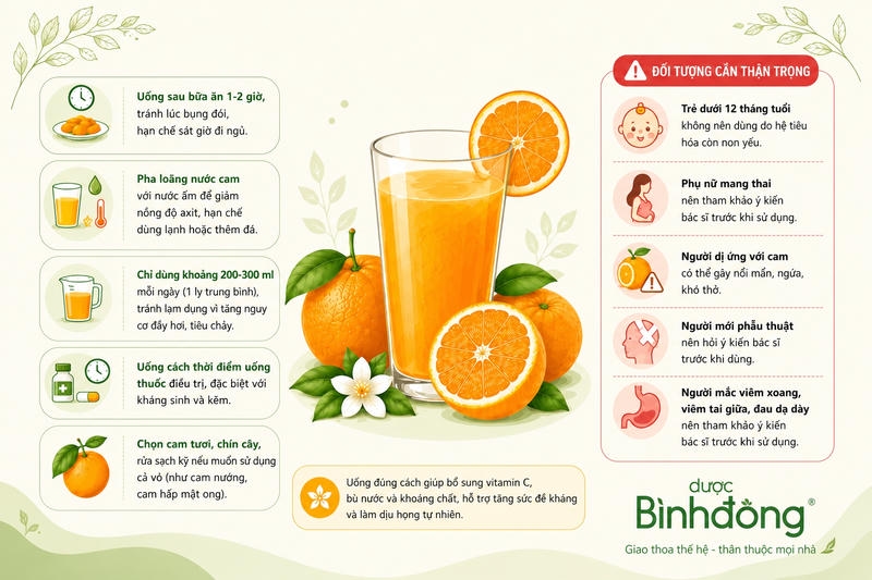 Uống nước cám đúng khi bị ho