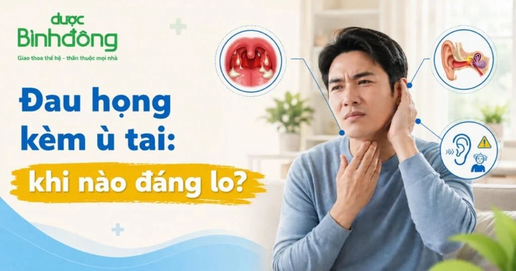 Đau họng ù tai thumbnail